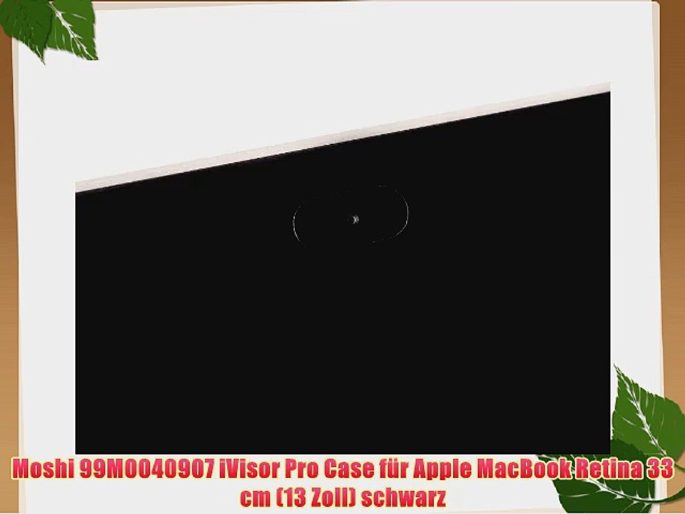Moshi 99MO040907 iVisor Pro Case f?r Apple MacBook Retina 33 cm (13 Zoll) schwarz