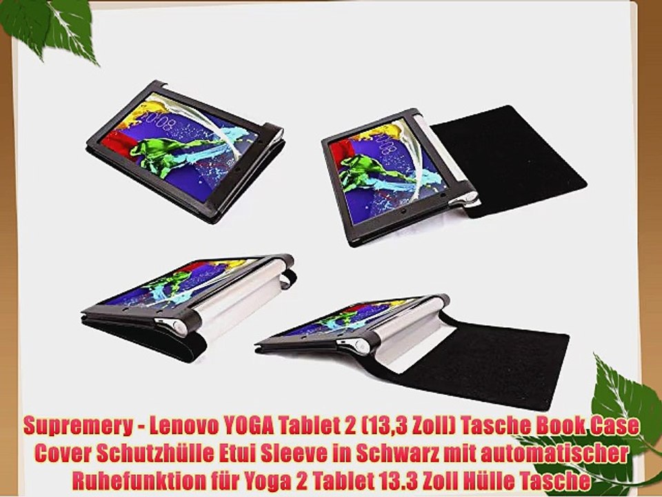 Supremery - Lenovo YOGA Tablet 2 (133 Zoll) Tasche Book Case Cover Schutzh?lle Etui Sleeve