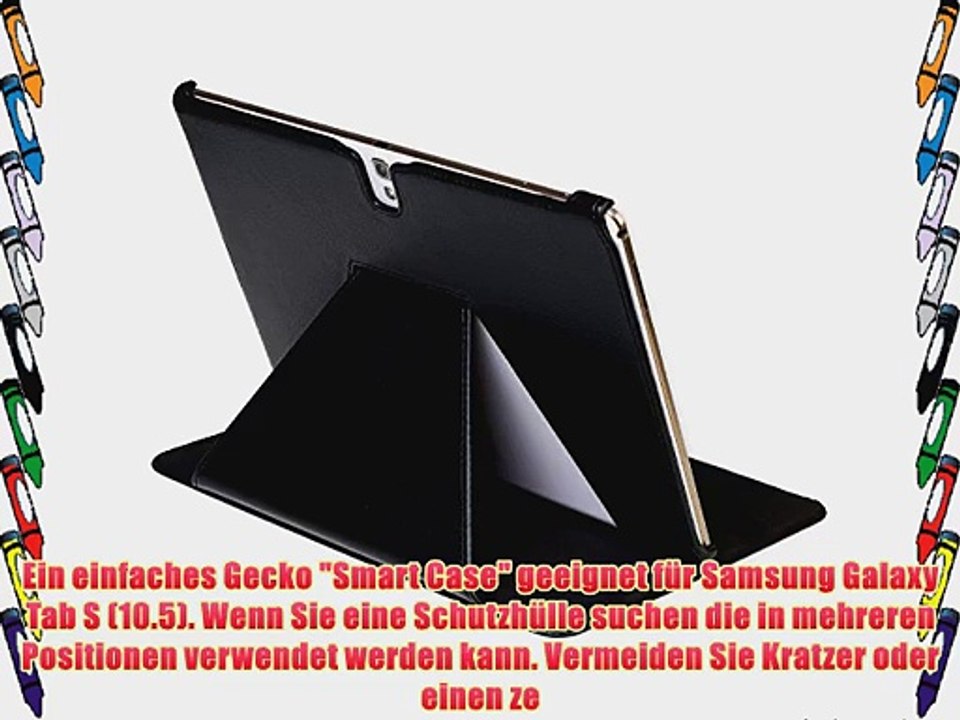 Die original GeckoCovers Slimfit Samsung Galaxy S H?lle 10.5 Zoll Tab Tablet Case Cover Tasche