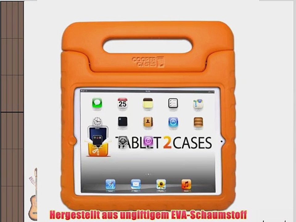 Cooper Cases(TM) Dynamo iPad Air H?lle f?r Kinder in Orange   Frei Displayschutzfolie (Leicht