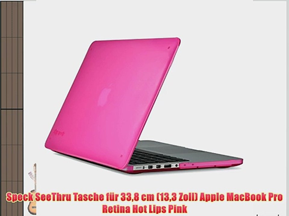Speck SeeThru Tasche f?r 338 cm (133 Zoll) Apple MacBook Pro Retina Hot Lips Pink