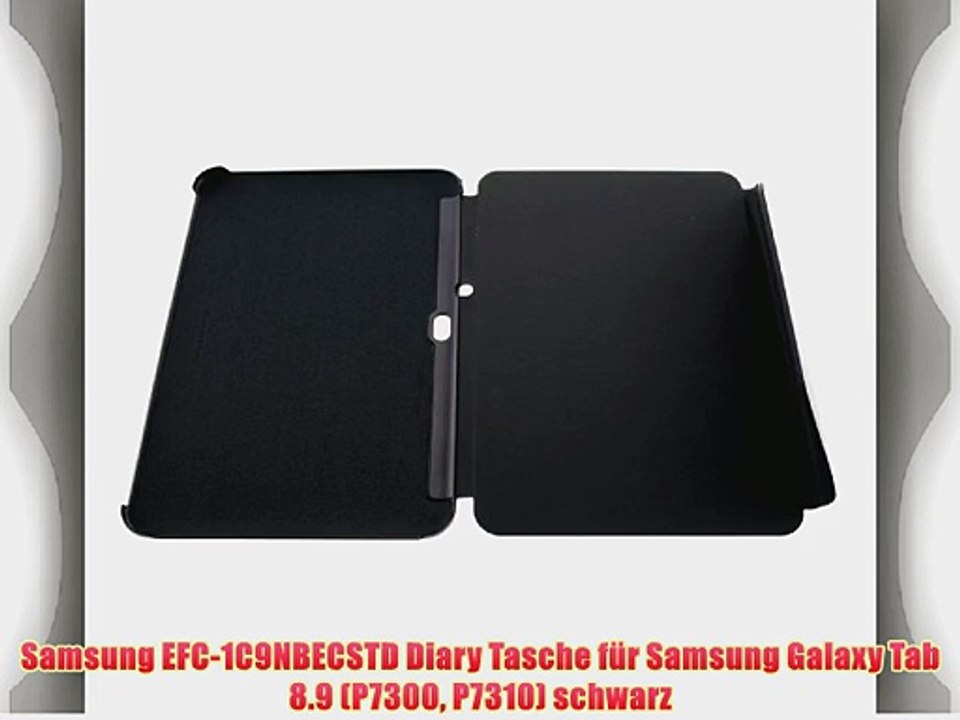 Samsung EFC-1C9NBECSTD Diary Tasche f?r Samsung Galaxy Tab 8.9 (P7300 P7310) schwarz