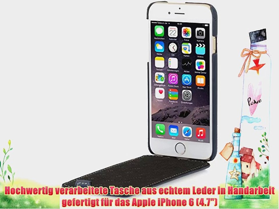 StilGut UltraSlim Case H?lle aus Leder f?r Apple iPhone 6 (4.7) navyblau