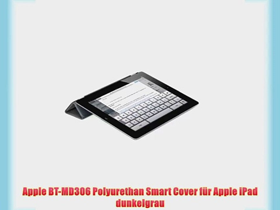 Apple BT-MD306 Polyurethan Smart Cover f?r Apple iPad dunkelgrau