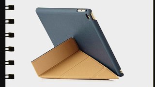 Pipetto iPad Air 2 H?lle Leder Navyblau Saffiano Faltbare Origami Halterung Stand f?r Apple