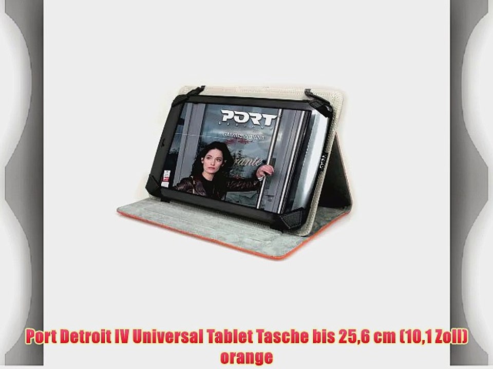 Port Detroit IV Universal Tablet Tasche bis 256 cm (101 Zoll) orange