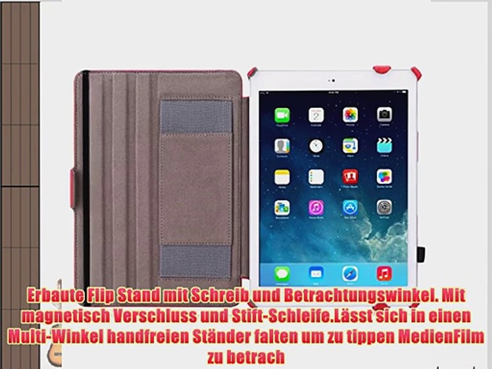 iPad Air 2 H?lle - MoKo Slim-Fit Kunstleder Schutzh?lle Leder H?lle Tasche Ledertasche Etui
