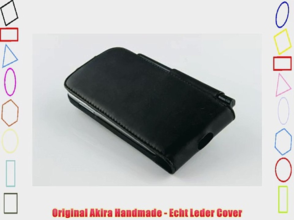 Original Akira Hand Made Echt Leder Samsung Galaxy S4 Mini Cover Handgemacht Case Schutzh?lle