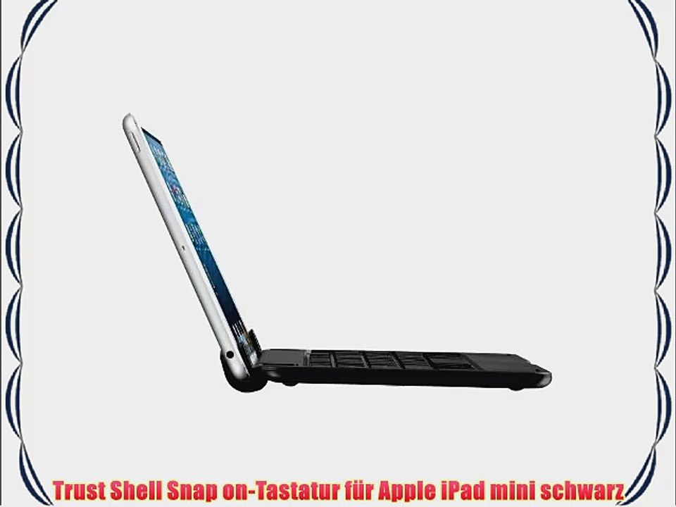 Trust Shell Snap on-Tastatur f?r Apple iPad mini schwarz