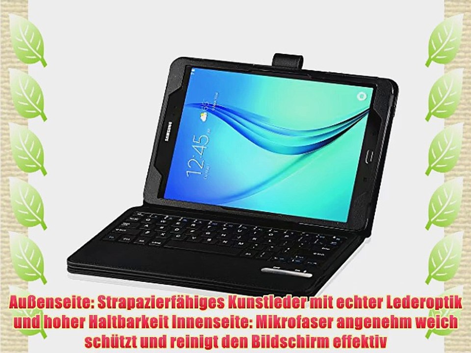 IVSO Samsung Galaxy tab A 9.7 Bluetooth Tastatur (QWERTZ Tastatur)- mit Standfunction  Abnehmbare