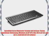 Speedlink Carex Bluetooth-Tastatur mit Scissor-Tasten (Aluminium-Einfassung Windows ab XP SP3