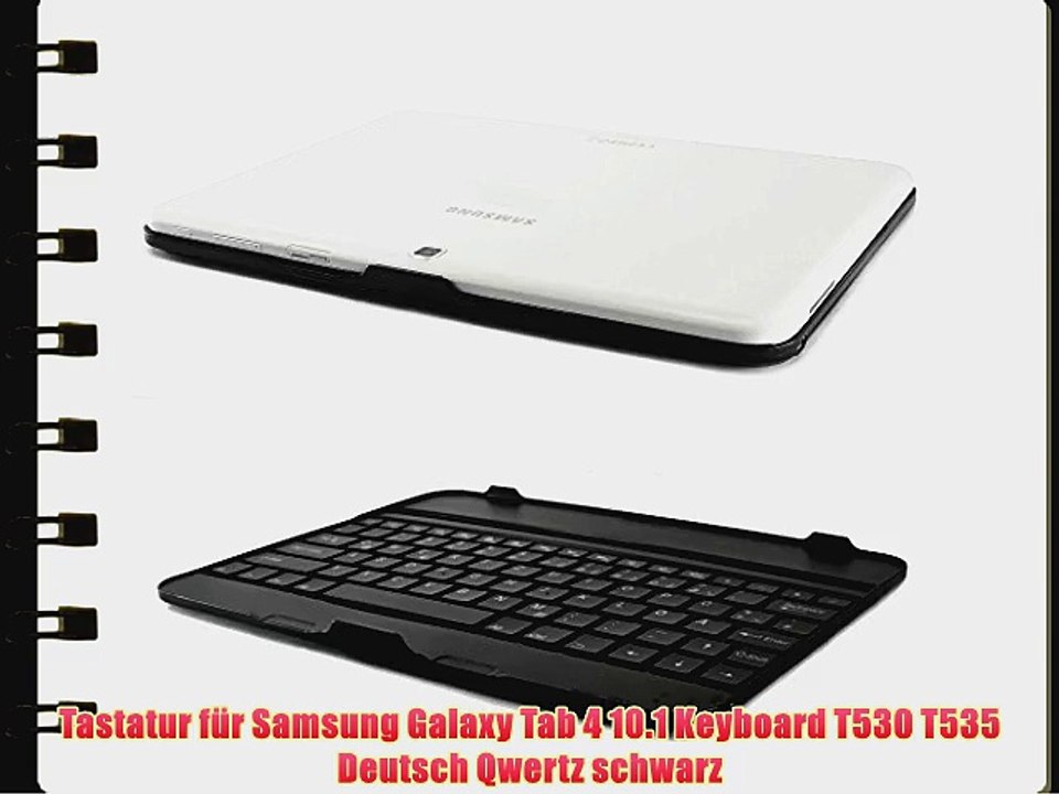 Tastatur f?r Samsung Galaxy Tab 4 10.1 Keyboard T530 T535 Deutsch Qwertz schwarz