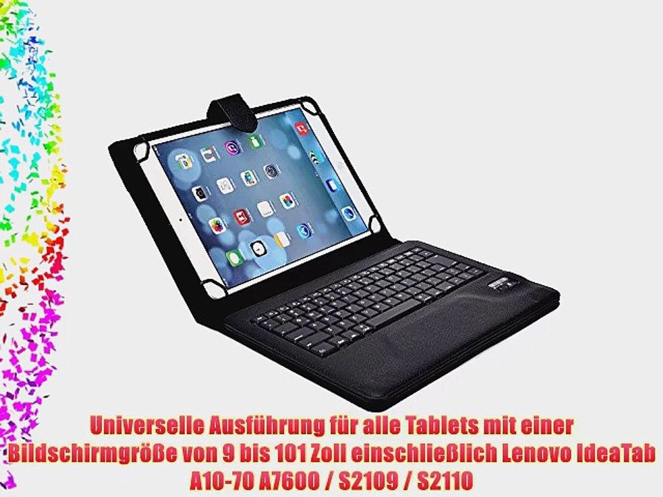 Cooper Cases(TM) Infinite Executive Lenovo IdeaTab A10-70 A7600 / S2109 / S2110 Universal Folio-Tastatur