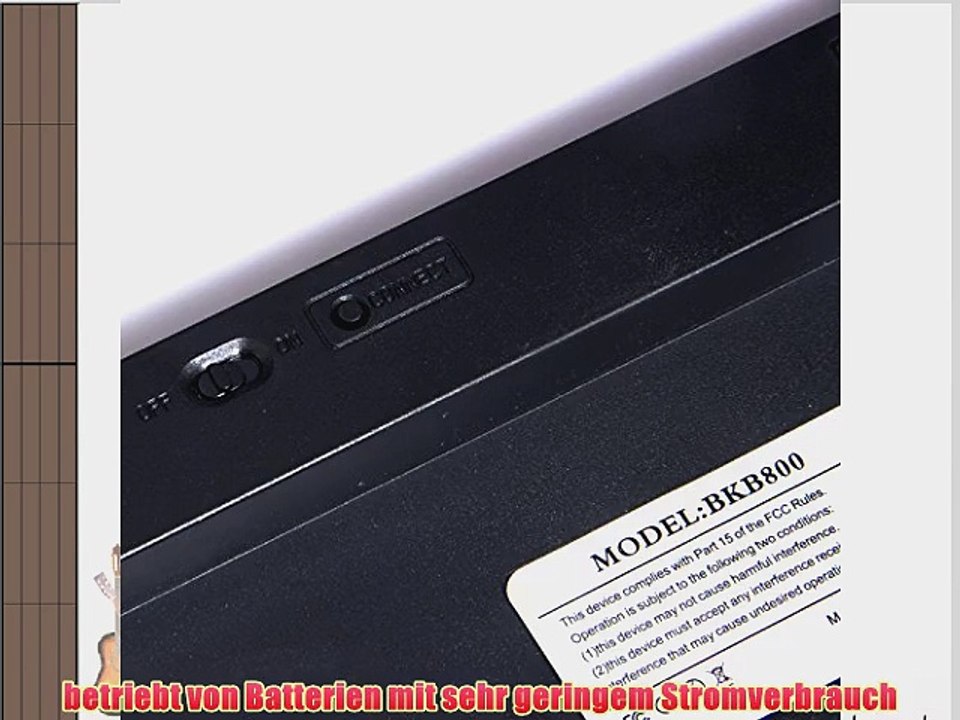 SAVFY? Ultra Slim tragbare Wireless Bluetooth 3.0 QWERTZ Deutsche Tastatur Keyboard f?r PC