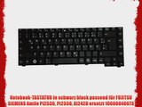 Notebook-TASTATUR in schwarz black passend f?r FUJITSU SIEMENS Amilo Pi2530 Pi2550 Xi2428 ersetzt