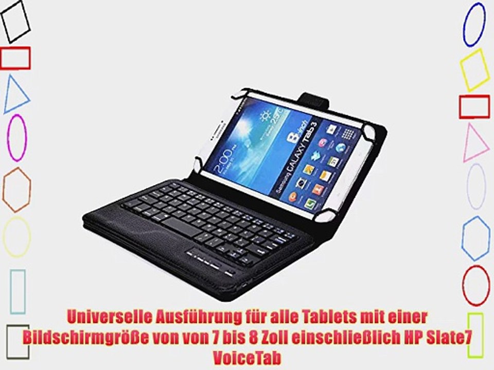 Cooper Cases(TM) Infinite Executive Universal Folio-Tastatur f?r HP Slate7 VoiceTab in Schwarz