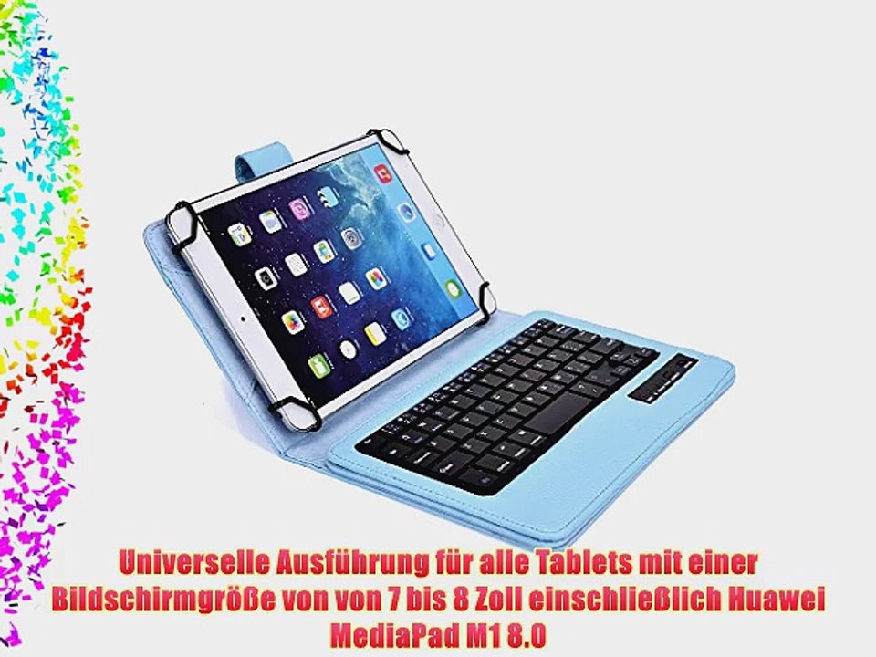 Cooper Cases(TM) Infinite Executive Universal Folio-Tastatur f?r Huawei MediaPad M1 8.0 in