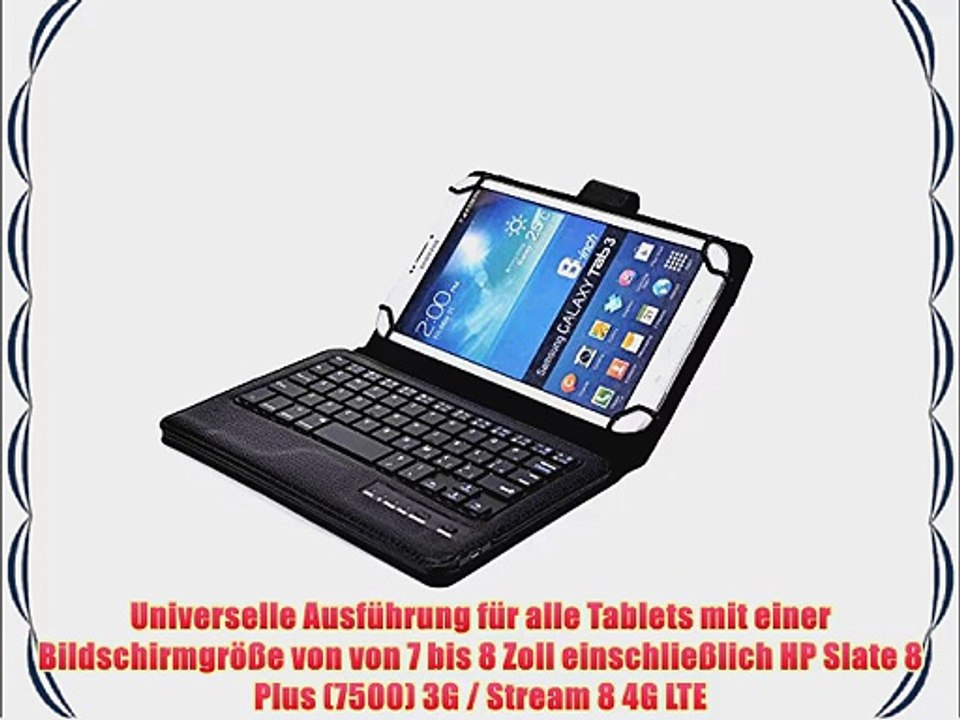 Cooper Cases(TM) Infinite Executive Universal Folio-Tastatur f?r HP Slate 8 Plus (7500) 3G