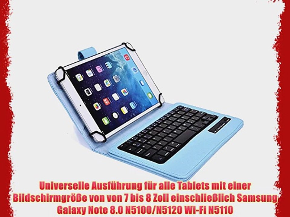 Cooper Cases(TM) Infinite Executive Universal Folio-Tastatur f?r Samsung Galaxy Note 8.0 N5100/N5120