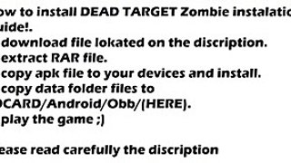 DEAD TARGET Zombie 149 Mod Unlimited Money apkdata zippyshare links