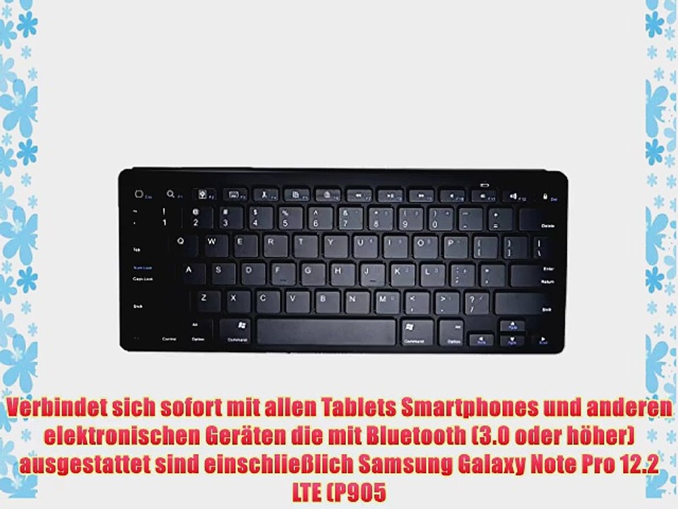 Cooper Cases(TM) B1 universelle Bluetooth Funktastatur f?r Samsung Galaxy Note Pro 12.2 LTE