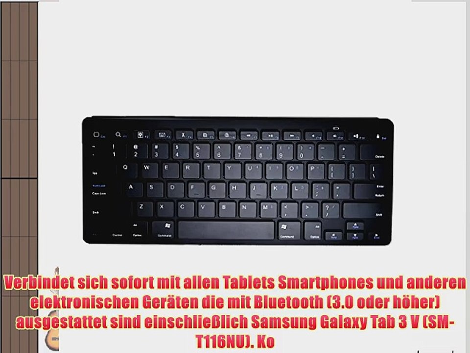 Cooper Cases(TM) B1 universelle Bluetooth Funktastatur f?r Samsung Galaxy Tab 3 V (SM-T116NU)