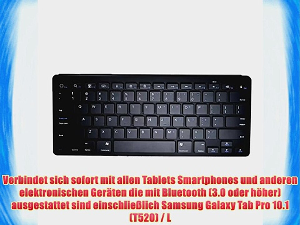 Cooper Cases(TM) B1 universelle Bluetooth Funktastatur f?r Samsung Galaxy Tab Pro 10.1 (T520)