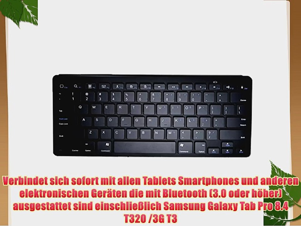 Cooper Cases(TM) B1 universelle Bluetooth Funktastatur f?r Samsung Galaxy Tab Pro 8.4 T320