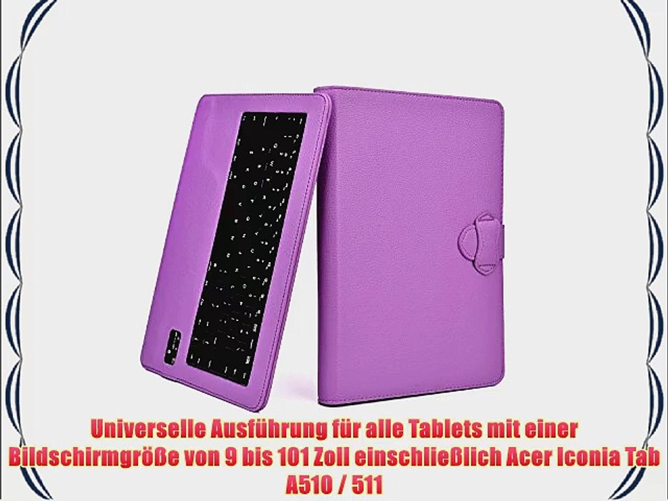 Cooper Cases(TM) Infinite Executive Acer Iconia Tab A510 / 511 Universal Folio-Tastatur in