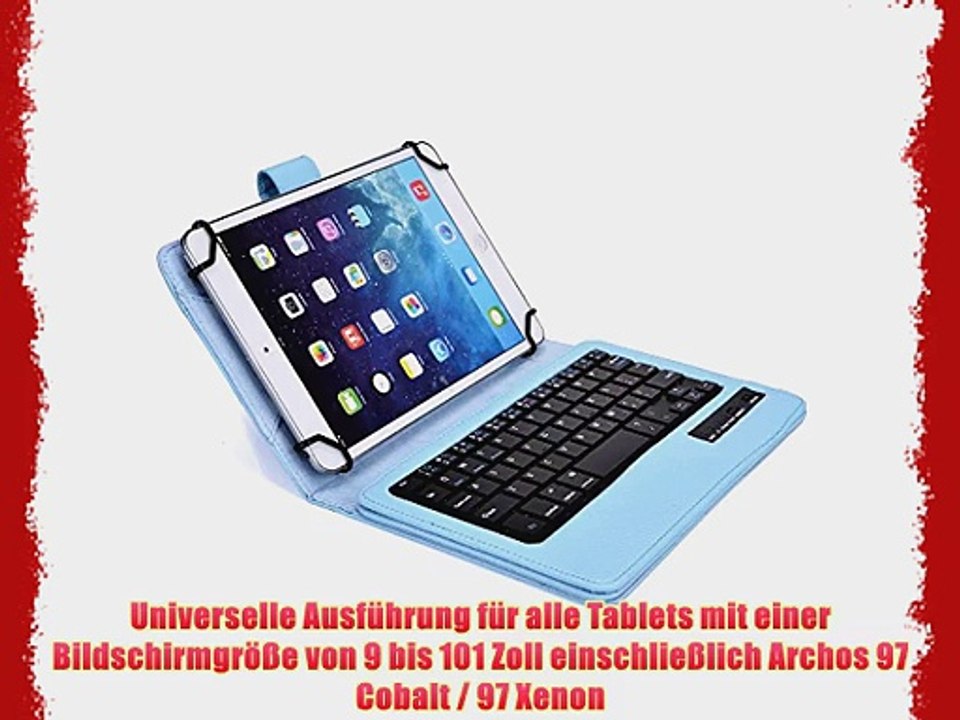 Cooper Cases(TM) Infinite Executive Archos 97 Cobalt / 97 Xenon Universal Folio-Tastatur in