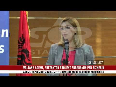 VOLTANA ADEMI, PREZANTON PROJEKT PROGRAMIN PËR BIZNESIN