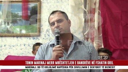 TONIN MARINAJ MERR MBESHTETJEN E BANOREVE NE FSHATIN GRIL