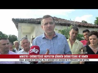 MINISTRI I SHËNDETËSISË INSPEKTON QËNDRËN SHËNDETËSORE NË DOMËN