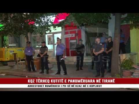 KQZ TËRHEQ KUTITË E PANUMËRUARA NË TIRANË