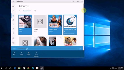 New Features Microsoft's Groove music with windows 10