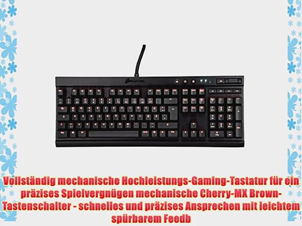 Corsair Vengeance Series K70 Schwarz Cherry MX Red mechanisches Gaming Keyboard (CH-9000011-DE)