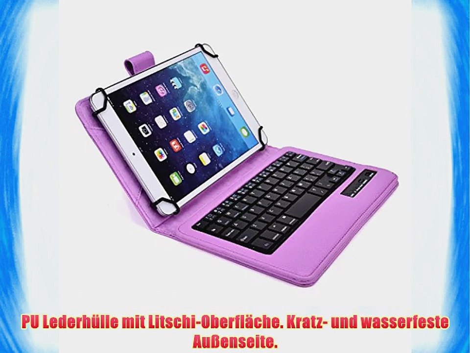 Cooper Cases(TM) Infinite Executive Universal Folio-Tastatur f?r Acer Iconia Tab A110 in Hellviolett