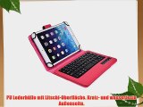 Cooper Cases(TM) Infinite Executive Universal Folio-Tastatur f?r Alcatel Pop 8 / 8S in Rosarot