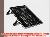 LEDELI Aluminium Bluetooth Wireless QWERTZ deutsche Tastatur Keyboard mit St?nder Halterung