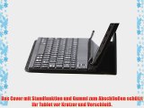 Navitech Case / Cover / Tasche / H?lle mit Standfunktion und QWERTZ Bluetooth Keyboard f?r