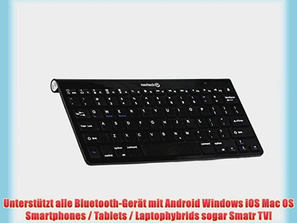 Navitech ODYS Maven 7 178 cm (7) Tablet PC Schwarz Wireless Bluetooth Keyboard / Tastatur