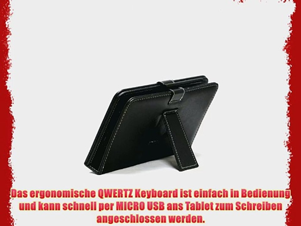 Navitech Odys Mira 178 cm (7 Zoll) Tablet-PC Stand mit deutschem QWERTZ Keyboard mit Micro