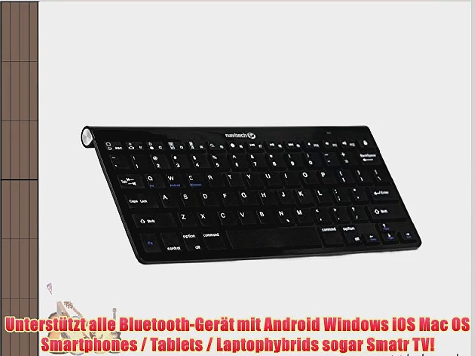 Navitech Odys Syno 8 Zoll Tablet-PC Schwarz Wireless Bluetooth Keyboard / Tastatur