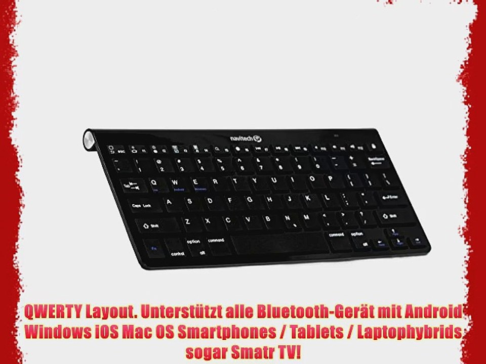 Navitech QWERTZ Wireless Bluetooth Keyboard / Tastatur f?r das MEDION AKOYA MD 99566 101 Windows