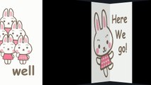 LINE Sticker  Pinky of rabbit   English