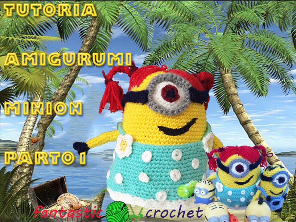 Amigurumi Minion au Crochet part 01 كروشيه لعبة مينيو
