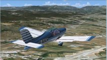 Ardeche vue du ciel - vol virtuel VFR (1) : Aubenas Privas Le Pouzin