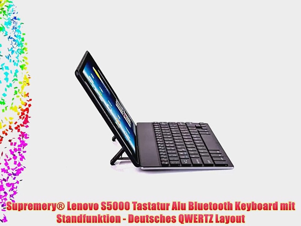 Supremery? Lenovo S5000 Tastatur Alu Bluetooth Keyboard mit Standfunktion - Deutsches QWERTZ