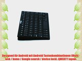 Navitech Schwarz Schlankes Wireless Bluetooth 3.0 Android Keyboard / Tastatrur f?r das Odys