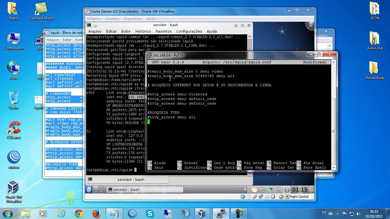 Linux  Servidor de Cache Paralelo com Mikrotik - Simples